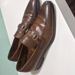 Gucci Horsebit brown leather loafers. Size 8.5